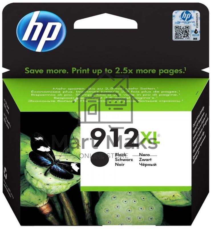 Картридж струйный HP 912 3YL84AE черный (825стр.) для HP OfficeJet 801x/802x