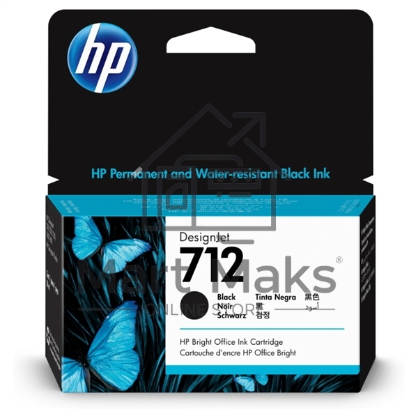 Картридж струйный HP 712 3ED70A черный (38мл) для HP DJ Т230/630