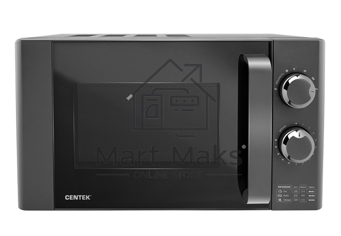 Микроволновая печь Centek CT-1583 серый, 20 л, 700 Вт, переключатели - поворотный механизм
