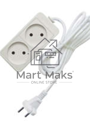 Удлинитель быт. ТМ Союз 2200 Вт 2гн. ПВС 1,5м 481S-1201