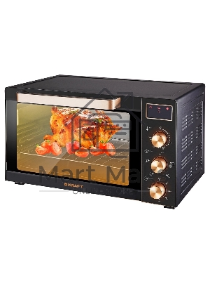 Мини-печь Kraft KF-MO 3506 KGLB (черный/золото) с дисплеем