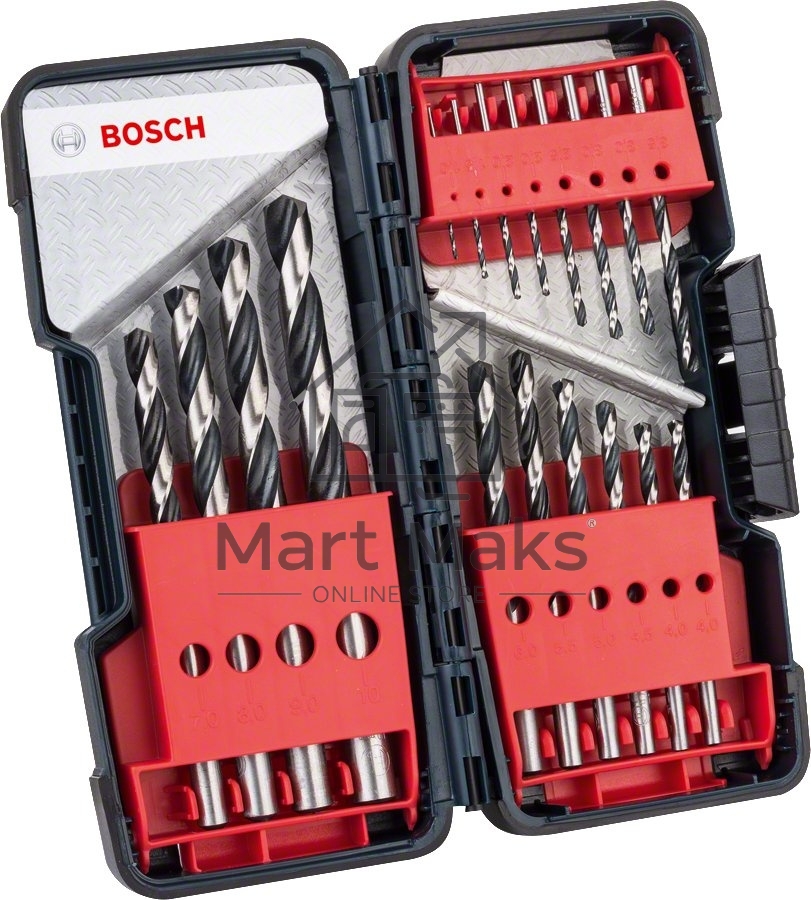 Набор Сверл Bosch 2608577350  HSS PointTeQ 18шт ToughBox D1-10