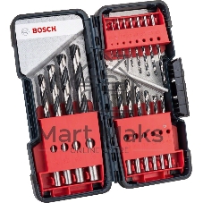 Набор Сверл Bosch 2608577350  HSS PointTeQ 18шт ToughBox D1-10