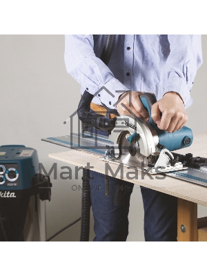 Пила Makita HS6601J Пила диск, 1050Вт,5200об\м,диск-ф165х20мм,рез-54.5мм,3.7кг,MAKPAC