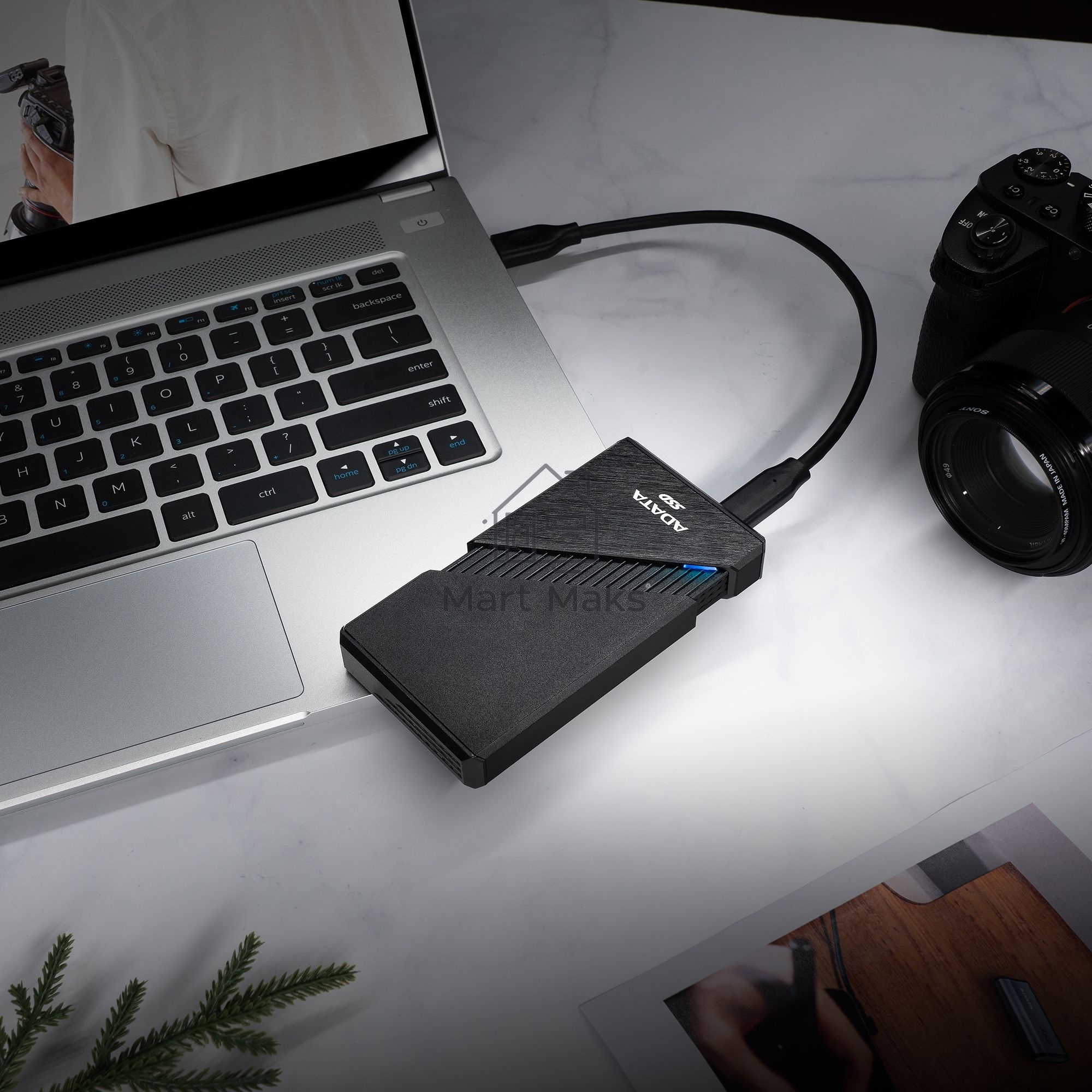 Накопитель SSD ADATA USB-C 1TB EXT. черный SE920-1TCBK