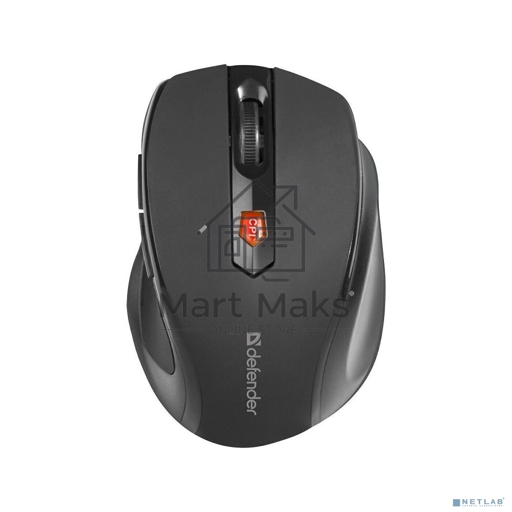 Мышь беспроводная Defender Ultra MM-315 черный, 1600 dpi, радиоканал, USB, кнопки - 6