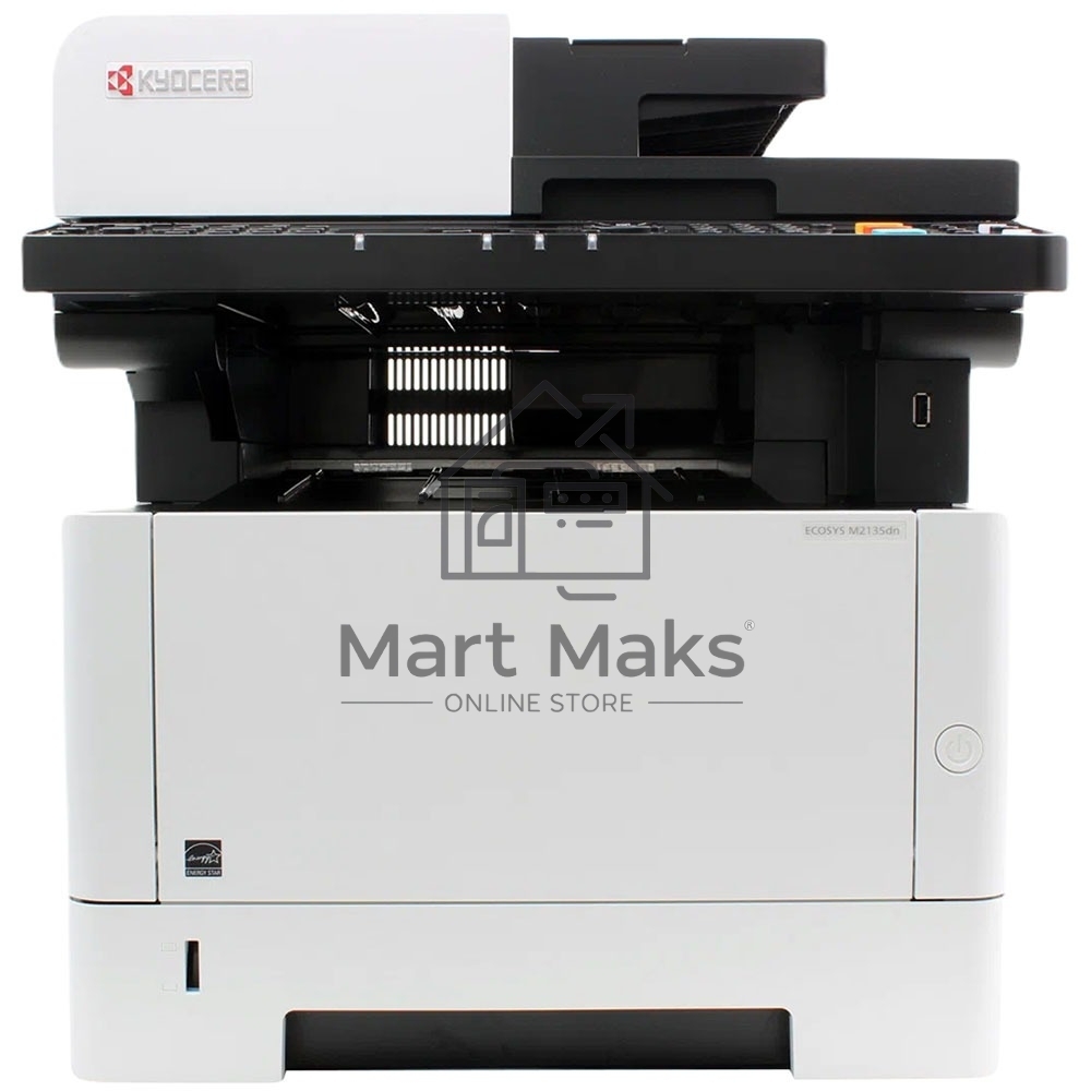 МФУ лазерный Kyocera Ecosys M2135dn (1102S03NL0), A4, ч/б, печ. до 35 стр/мин., скан. до 40 стр/мин (ч/б) 16 стр/мин. (цвет), 1200 x 1200 dpi (печать) 600x600dpi (скан.), USB, RJ-45