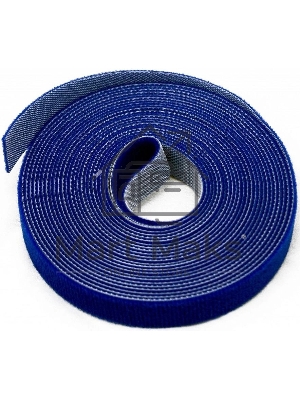 Лента (липучка) Hyperline WASNR-5x25-BL в рулоне, ширина 25 мм, длина 5 м, синяя