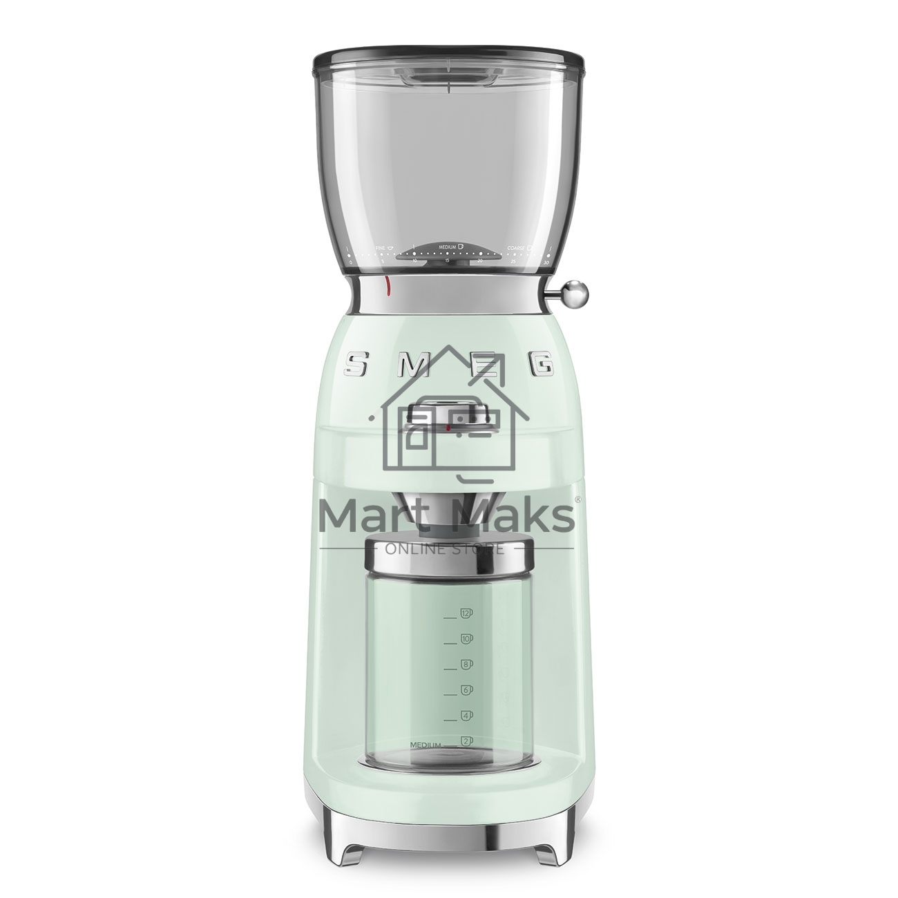 Кофемолка SMEG CGF01PGEU, пастельный зеленый