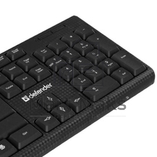 Комплект клавиатура+мышь Defender Triumph C-991 проводной, USB, 1600 DPI, чёрный