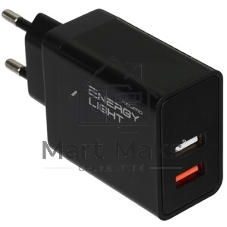Автомобильное зарядное устройство Qumo Energy light (Charger 0034), 2USB, 2А, черный
