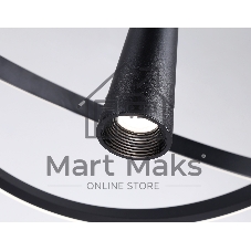 Подвесной светодиодный светильник Ambrella light FL5368/2+1 BK черный 47W 3000K-6400K D480*1200 (ПДУ ИК)