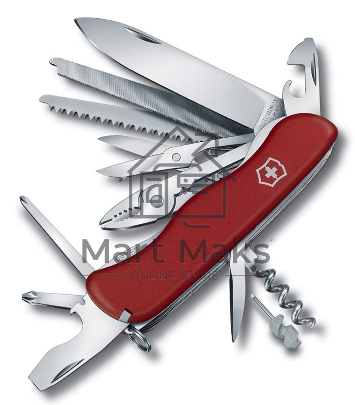 Нож перочинный Victorinox WORK CHAMP (0.8564) 111мм 21функций красный