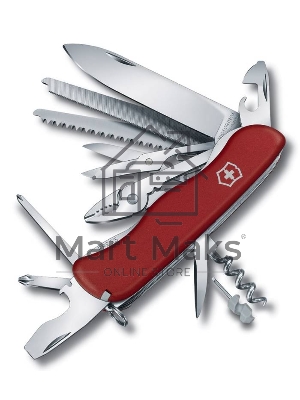 Нож перочинный Victorinox WORK CHAMP (0.8564) 111мм 21функций красный