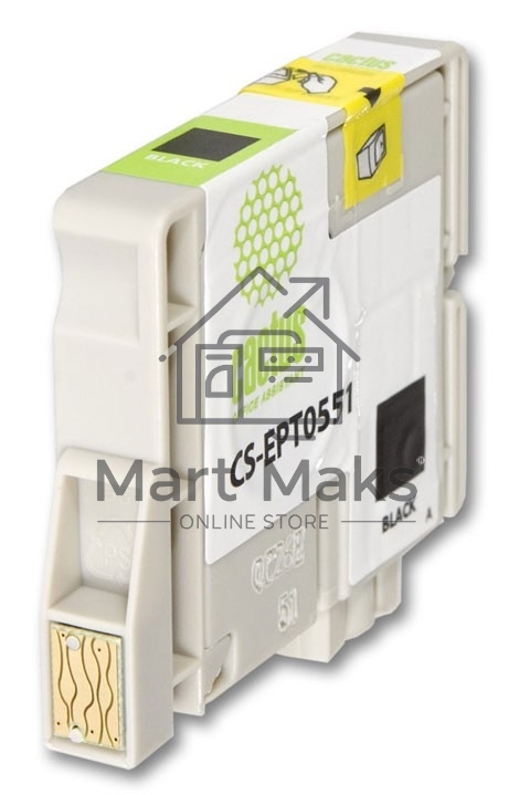 Картридж струйный Cactus CS-EPT0551 черный (10 мл) для Epson Stylus RX520/Stylus Photo R240