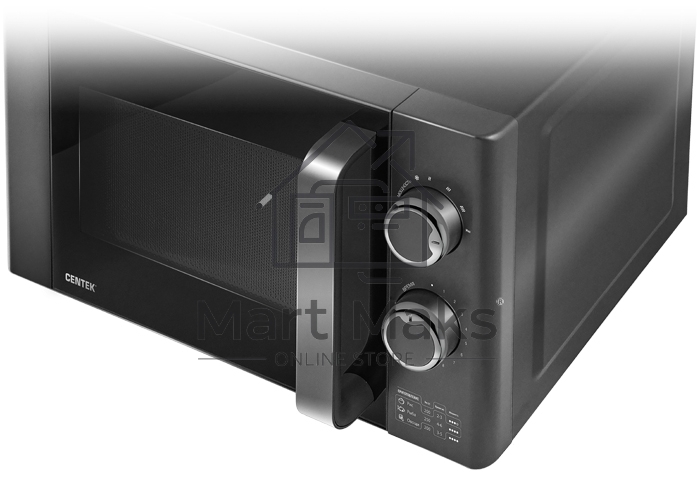 Микроволновая печь Centek CT-1583 серый, 20 л, 700 Вт, переключатели - поворотный механизм