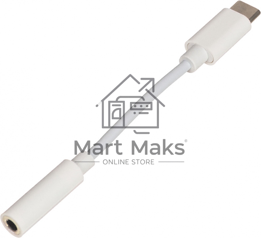 Переходник Buro BHP TPC-JCK USB Type-C (m) Jack 3.5mm (f) белый