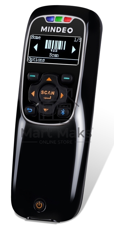 Сканер штрих-кода ручной Mindeo MS3690Plus Mark (MS3690-2D-HD(WI-FI)) 2D имидж, беспроводной, 100 скан/сек, USB, черный