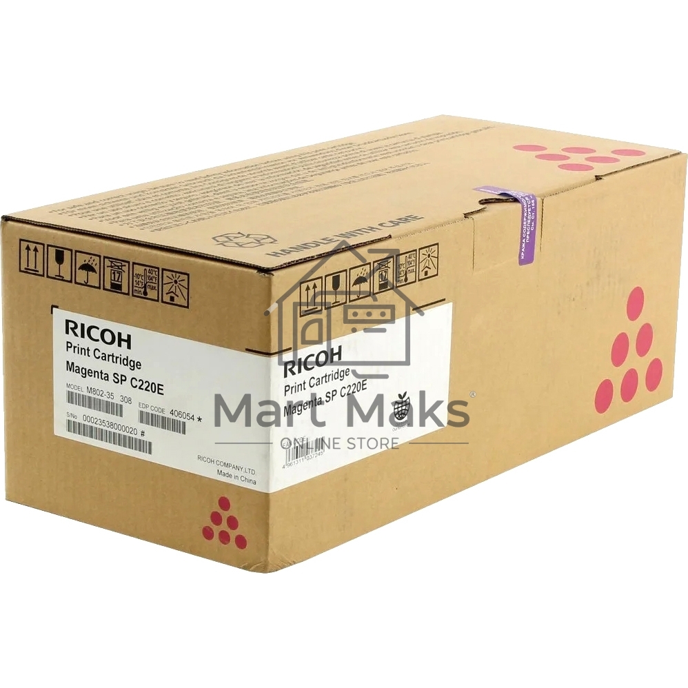Картридж лазерный Ricoh тип SP C220 малиновый для Aficio SP C220S/C221SF/C222SF/ SP C220N/C221N/C222DN 2300 отп.