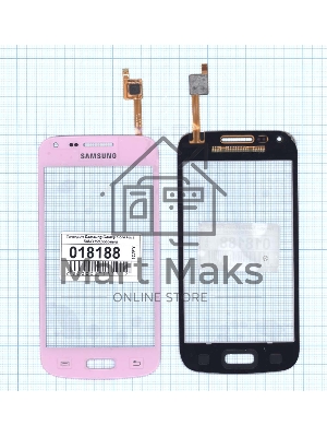 Сенсорное стекло (тачскрин) для Samsung Galaxy Core Plus SM-G350 розовое