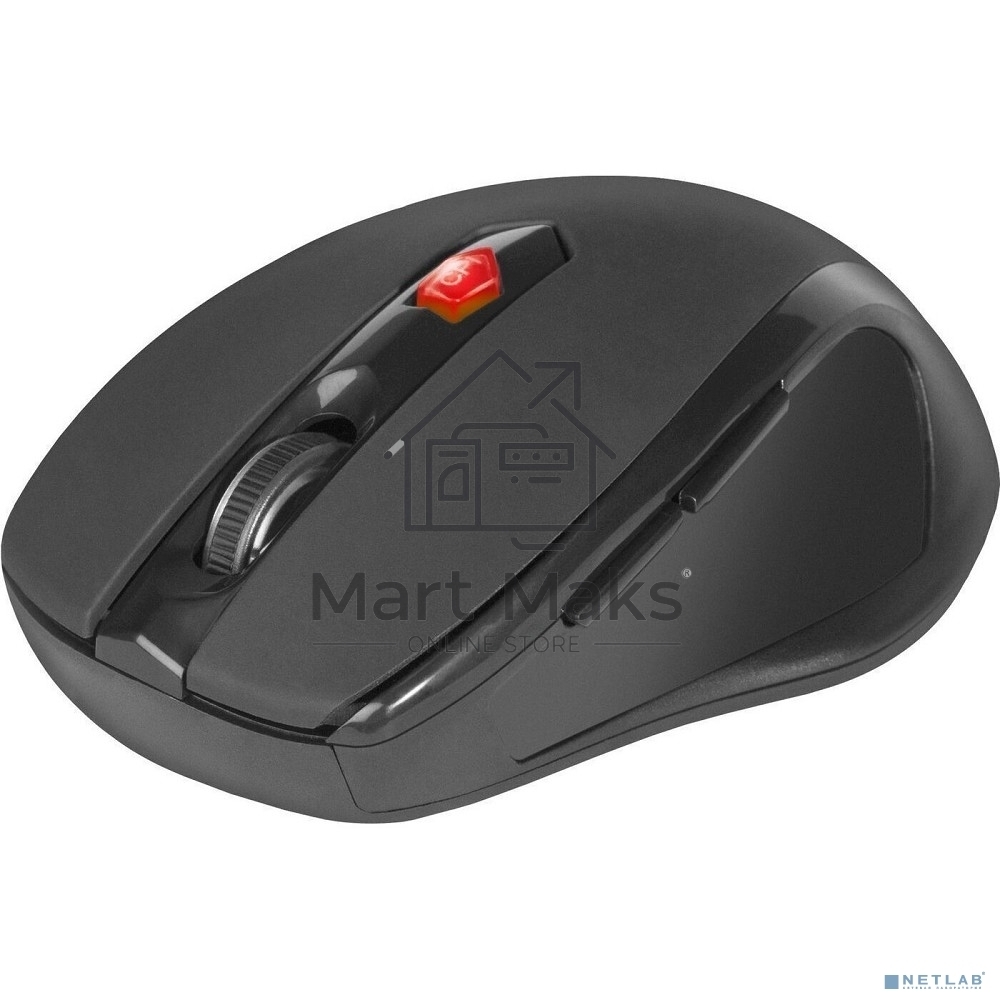Мышь беспроводная Defender Ultra MM-315 черный, 1600 dpi, радиоканал, USB, кнопки - 6