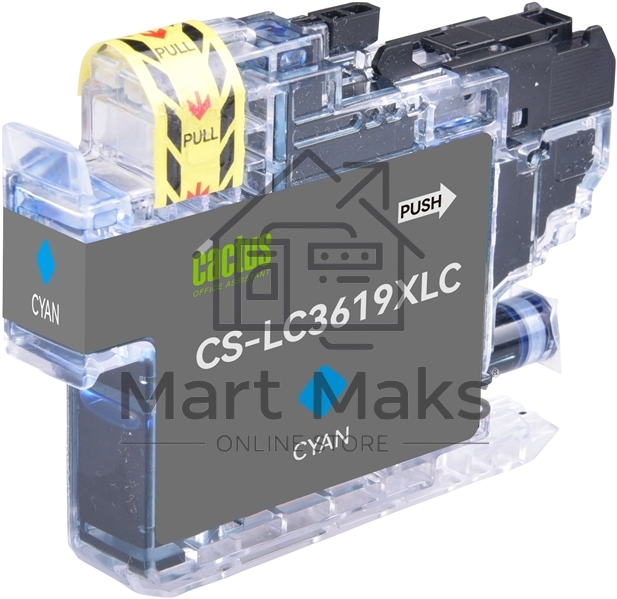 Картридж струйный Cactus CS-LC3619XLC голубой (18.4 мл) для Brother MFC-J2330DW/J2730DW/J3530DW/J3930DW