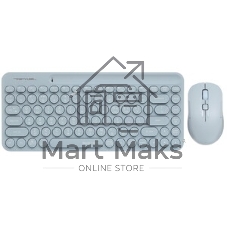 Комплект клавиатура+мышь A4Tech FStyler FG3200 Air Blue беспроводной, USB, 2000 DPI, голубой