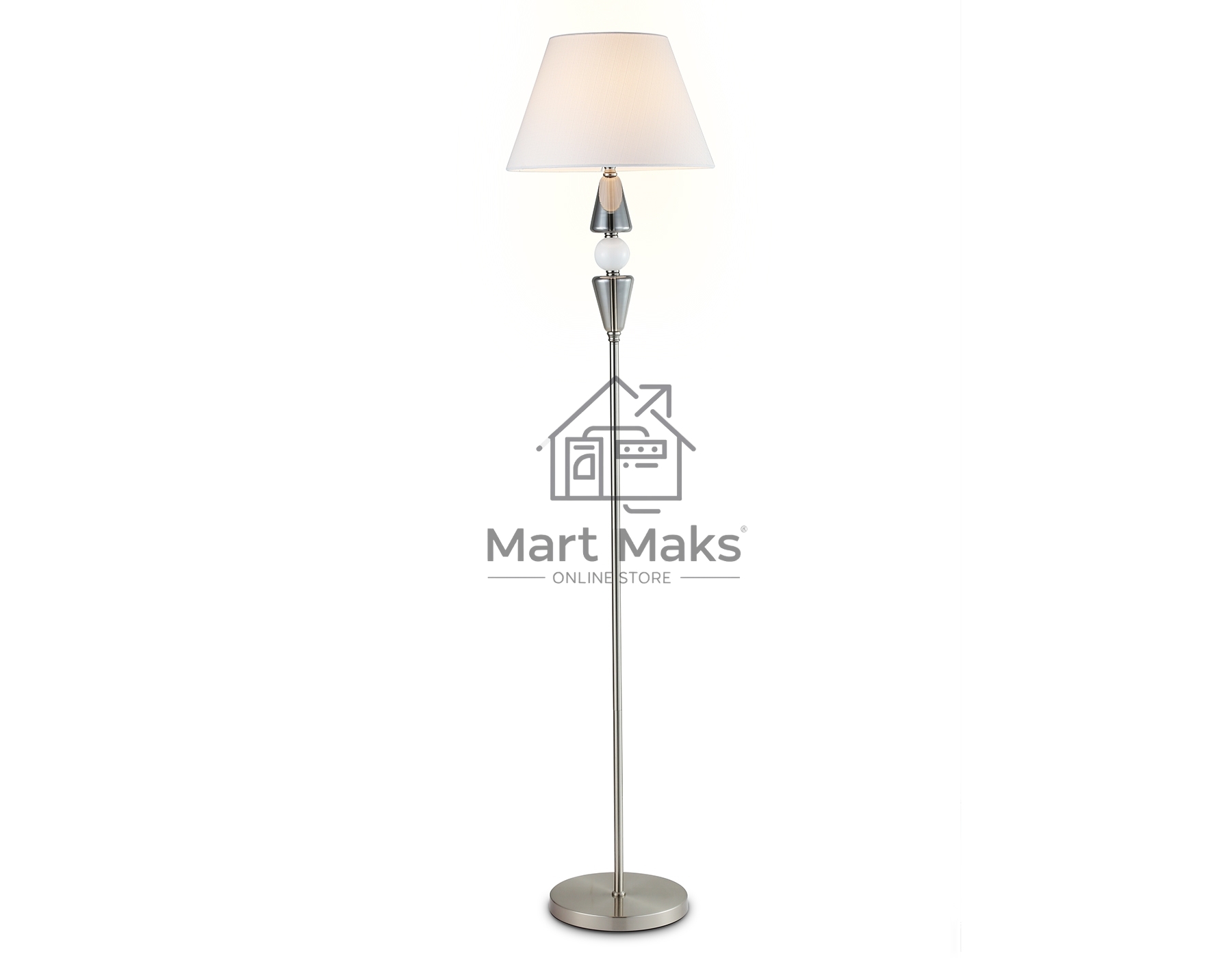 Светильник Ambrella light LH75265 SN/FR сатин никель/белый матовый E27 max 60W D360*1560