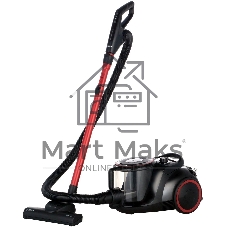 Пылесос Bosch BGS41POW1 черный/красный, 350/700 Вт, уборка сухая, пылесборник контейнер 2.4 л