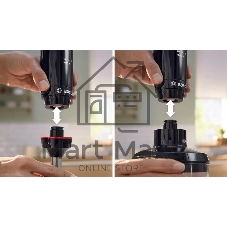 Блендер погружной Bosch MSM4B620 черный, 1000 Вт, плавная регулировка