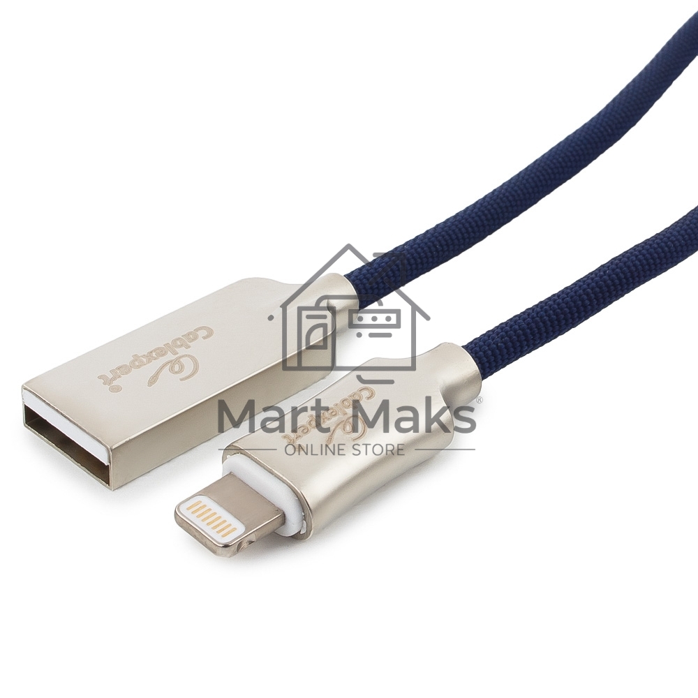 Кабель USB Cablexpert для Apple CC-P-APUSB02Bl-1.8M, MFI, AM/Lightning, серия Platinum, длина 1.8м, синий, блистер