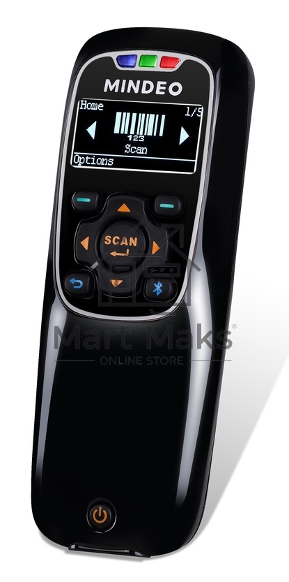 Сканер штрих-кода ручной Mindeo MS3690Plus Mark (MS3690-2D-HD(BT)) 2D имидж, беспроводной, 100 скан/сек, Bluethooth, USB, черный