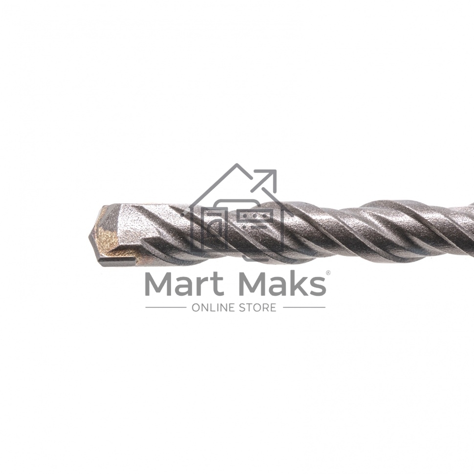 Бур по бетону, двойная спираль, Cobalt W-tip, 8x160 мм, SDS PLUS Denzel