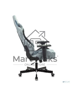 Кресло Бюрократ VIKING 7 KNIGHT BL FABRIC синий, ткань, 120 кг, механизм качания