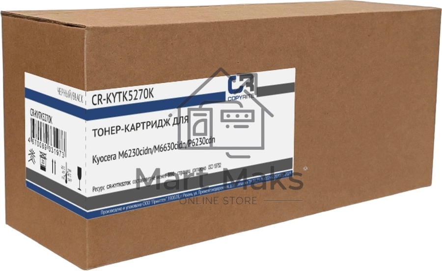 Картридж лазерный CopyRite CR-KYTK5270K TK-5270K черный (8000стр.) для Kyocera M6230cidn/M6630cidn/P6230cdn