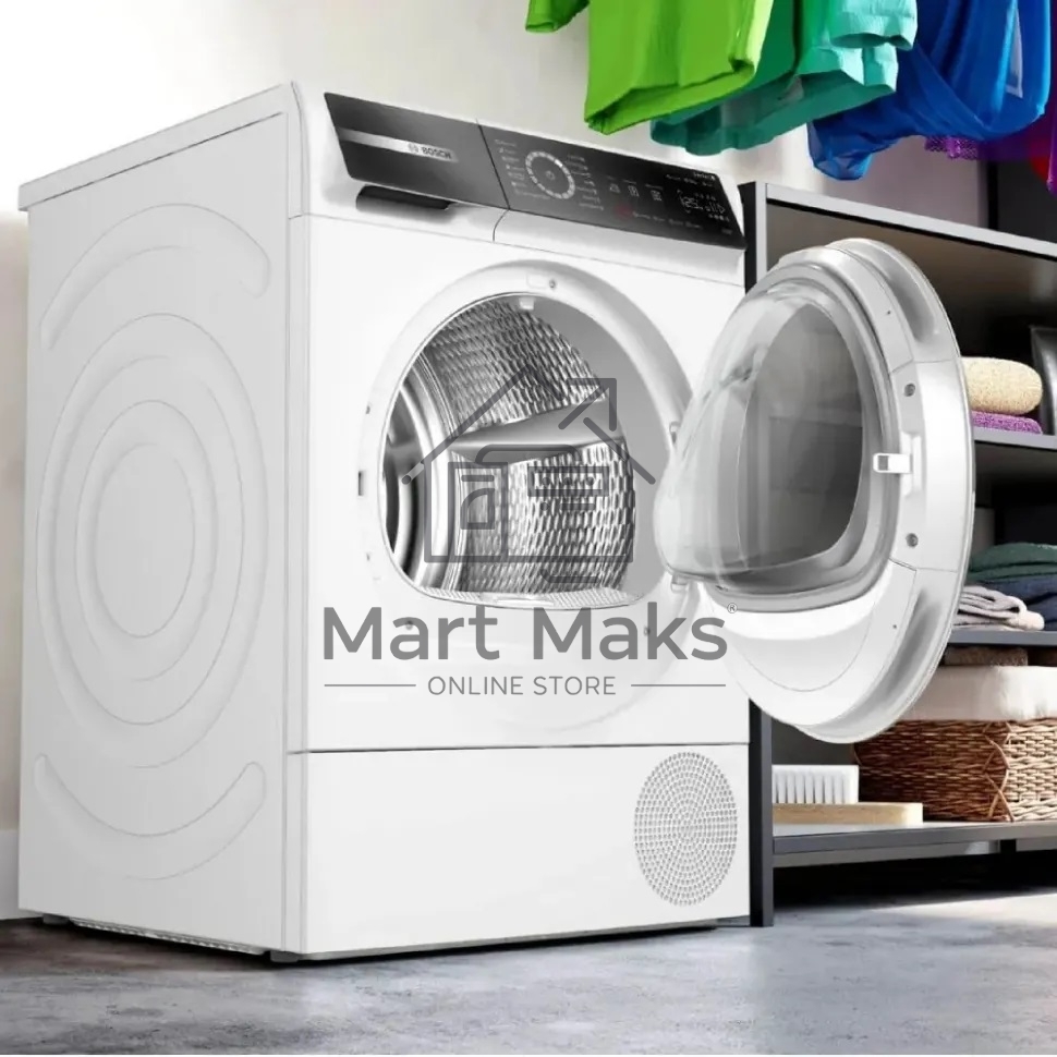 Сушильная машина Bosch WQB245B0ME белый, 9 кг, сушка - конденсационная, программ - 14, 59.8 x 84.2 x 65.1 см