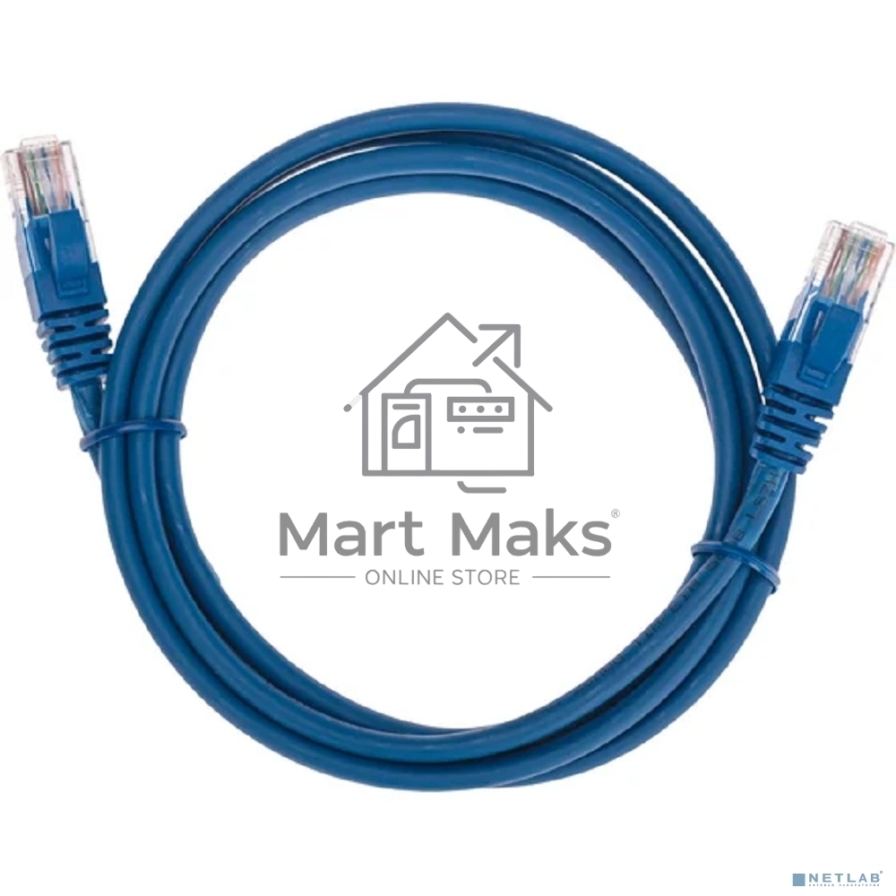 Патч-корд U/UTP, CAT 5e, RJ45-RJ45, 26AWG, ZH нг(А)-HF, синий, 1,5м Rexant