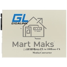 Конвертер из UTP GIGALINK GL-MC-UTPF-SC1F-18SM-1550-N 100Мбит/c в WDM, без LFP, SM, SC, Tx:1550/Rx:1310, 18 дБ (до 20 км)