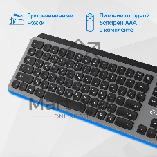 Клавиатура Oklick K859W беспроводная, радиоканал, серый
