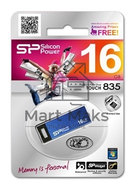 Флешка USB R/W 16Gb Touch 835 SP016GBUF2835V1B USB2.0 синий