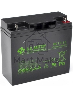 Батарея B.B. Battery BC 17-12 (12V 17Ah)