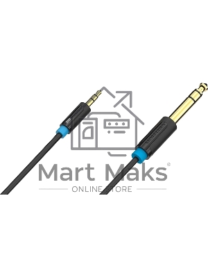 Кабель Vention аудио Jack 6,5 мм M/ 3,5 M - 1 м