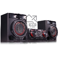 Мини-аудиосистема LG CJ44 черный 480Вт FM USB BT