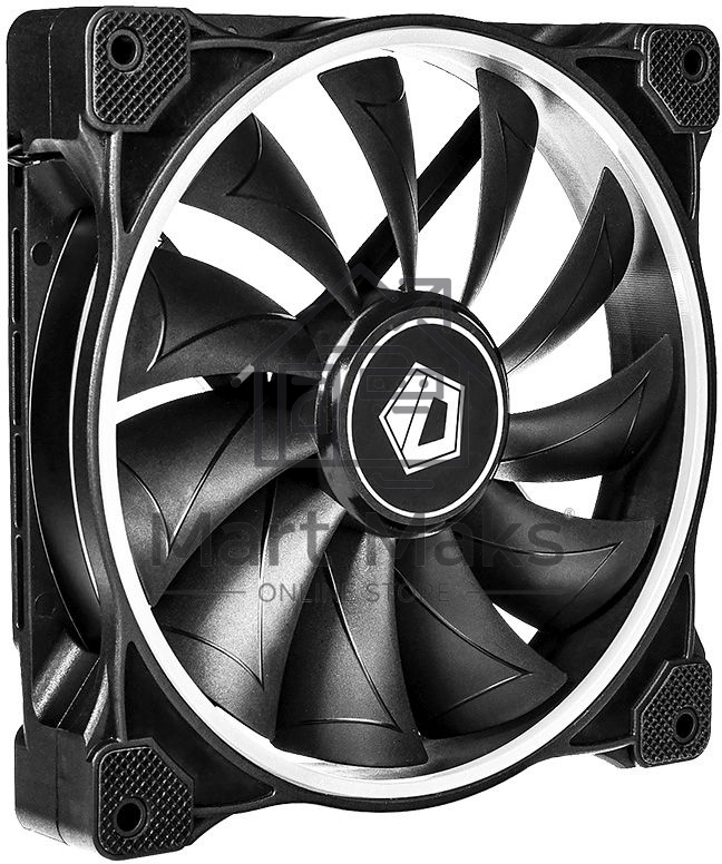 Вентилятор ID-COOLING ZF-14025-ARGB 140x140x25мм (60шт./кор, Пульт управления, PWM, Low Noise, резиновые углы, Addresable RGB, 800-1600об/мин)  BOX
