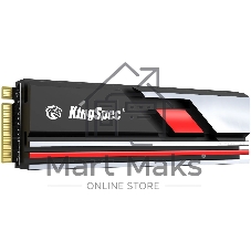 Накопитель SSD KingSpec XG7000 XG7000-1Tb PRO, 1Tb, PCIe 4.0 x4, M.2 2280, NVMe, R/W 7400/6600, с радиатором