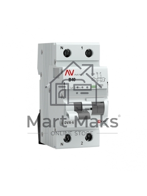 Выключатель автоматический дифференциального тока (C) Averes DVA-6 1P+N 40А/30мА тип АС 6кА