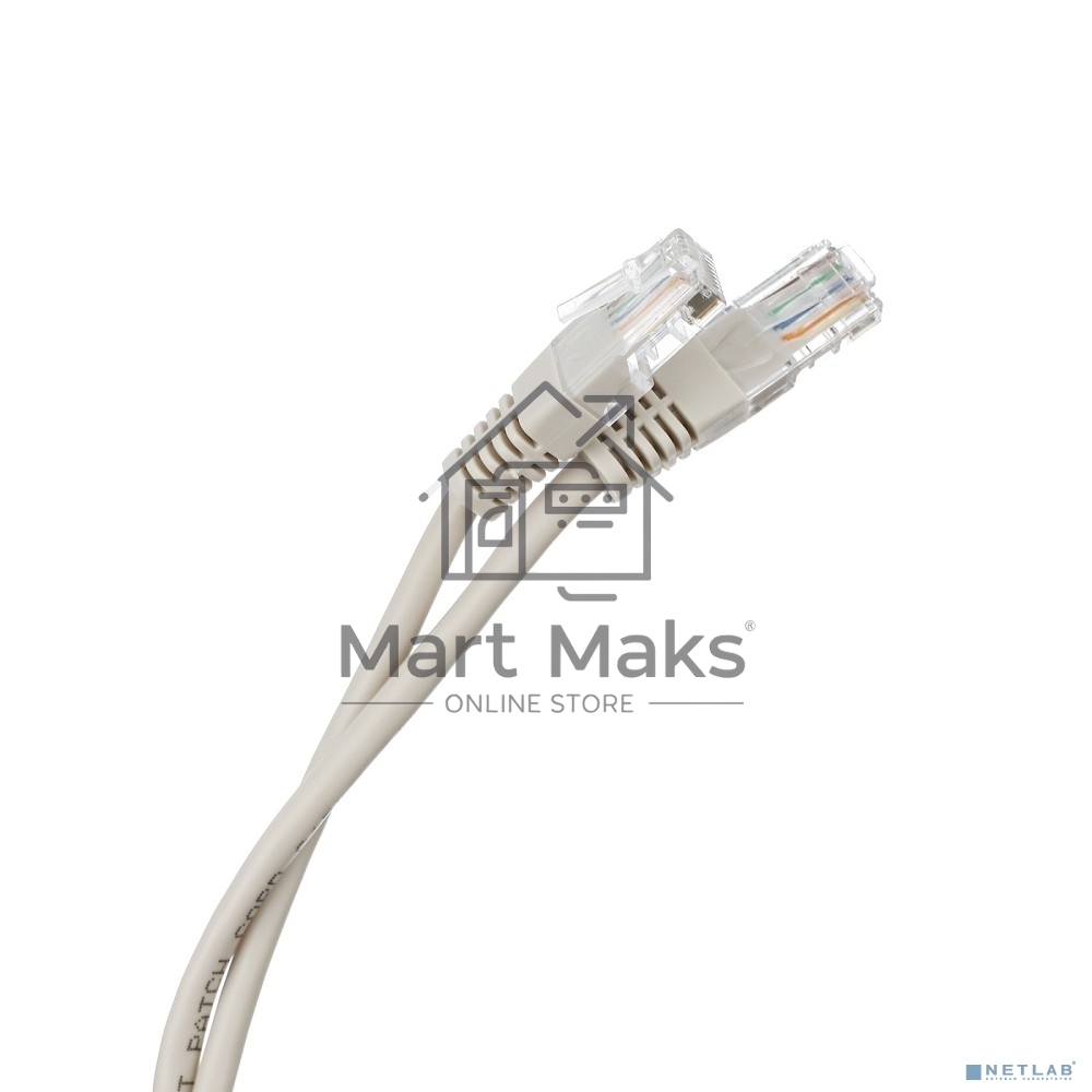 Шнур коммут. NEOMAX (NM13011-020) UTP 2 м, cat.5е, 24AWG, серый, LSZH многожильный