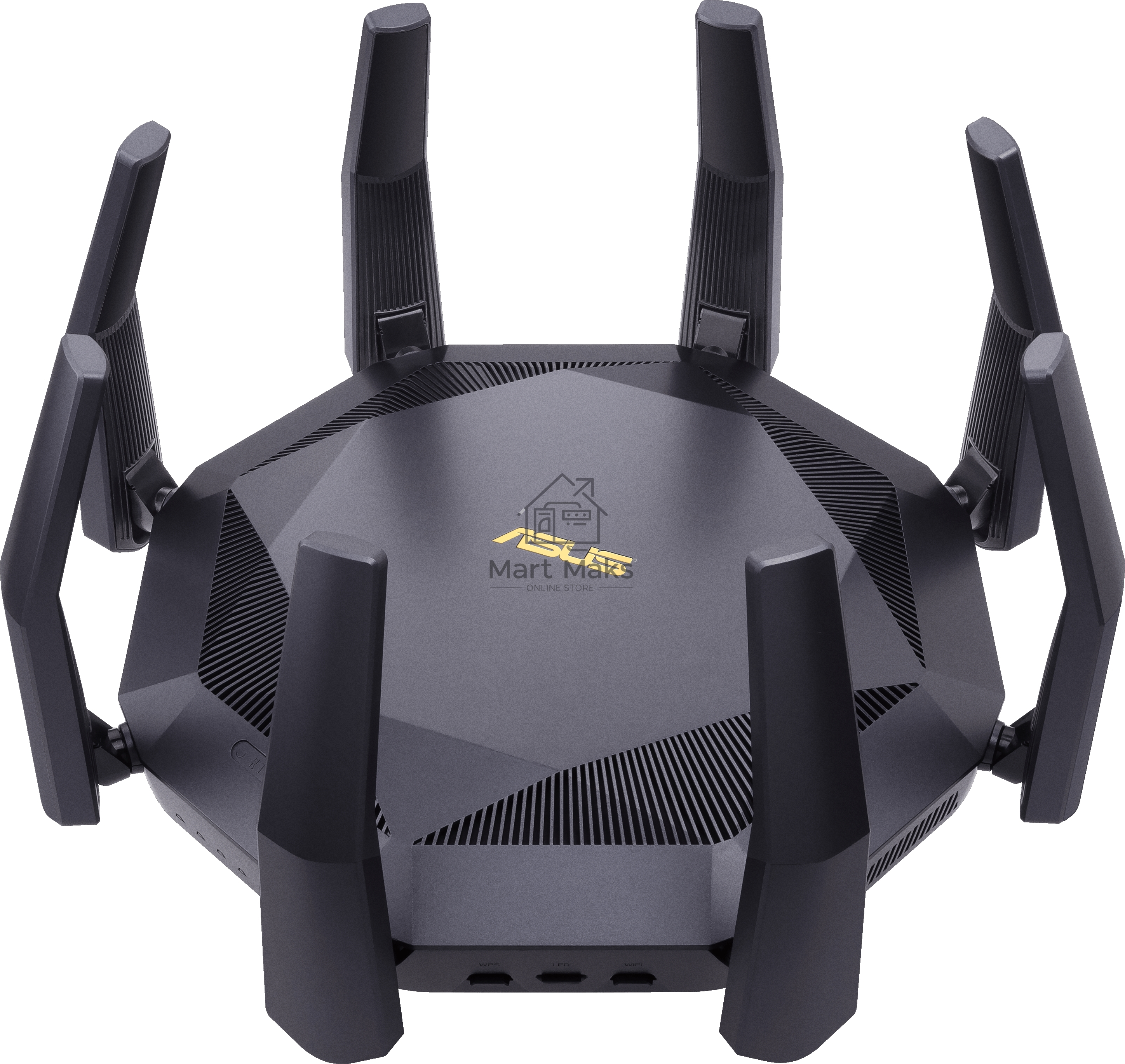 Роутер ASUS RT-AX89X, 802.11b/g/n/ac/ax, до 1148+4804 бит/c, 2,4 + 5 гГц, 8 антенны, USB, GBT LAN
