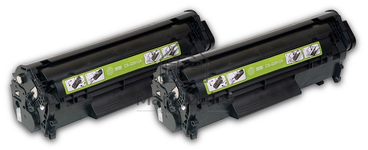 Картридж лазерный Cactus CS-Q2612AD черный (2*2000стр.) для HP 1010/1012/1015/1018/1020/1022/3015/3020