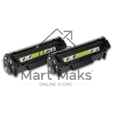 Картридж лазерный Cactus CS-Q2612AD черный (2x2000 стр.) для HP 1010/1012/1015/1018/1020/1022/3015/3020
